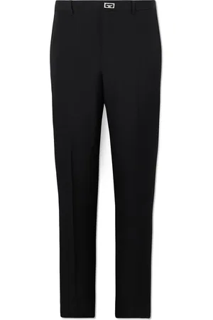 Givenchy Tapered Logo-Embellished Wool Trousers - Men - - IT 48