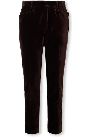 Tom Ford Dyllan Straight-Leg Cotton-Velvet Suit Trousers - Men - - IT 46
