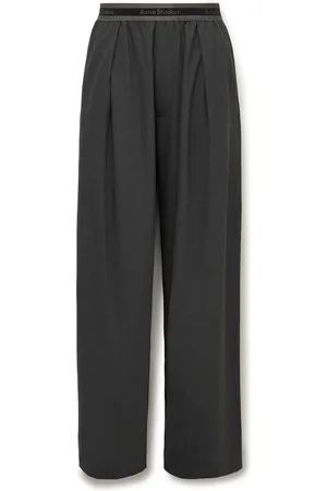 Acne Studios Pimono Straight-Leg Pleated Gabardine Trousers - Men - - IT 48