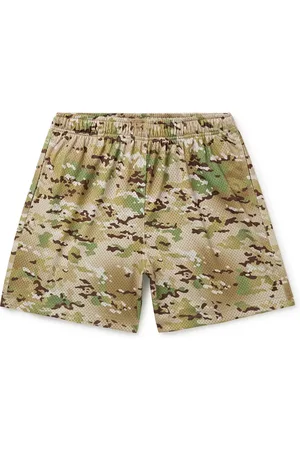 JOHN ELLIOTT Practice Wide-Leg Camouflage-Print Mesh Drawstring Shorts - Men - - S