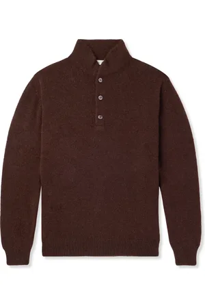 Umit Benan B+ UMIT BENAN B - Cashmere Half-Placket Sweater - Men - - S