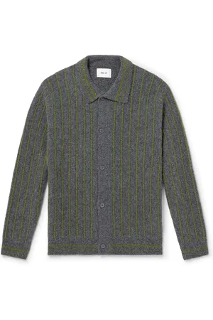 NN.07 Darren 6683 Striped Wool-Blend Cardigan - Men - - L