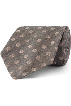 Dunhill 9.5cm Floral-Jacquard Mulberry Silk Tie - Men
