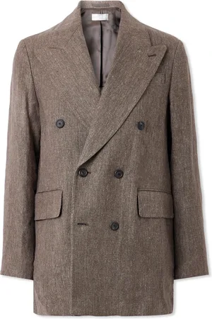 OUR LEGACY Double-Breasted Linen and Cotton-Blend Blazer - Men - - IT 54