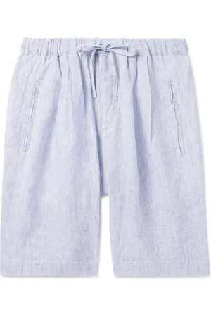 MASSIMO ALBA Kevin Straight-Leg Pleated Linen Drawstring Shorts - Men - - L