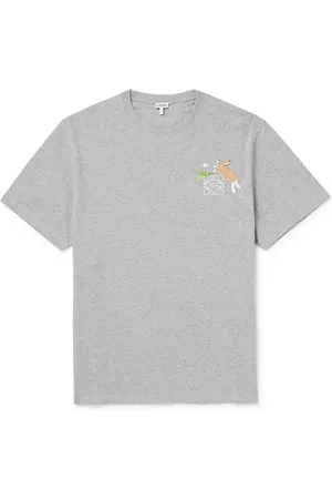Loewe Suna Fujita Logo-Embroidered Cotton-Jersey T-Shirt - Men - - S