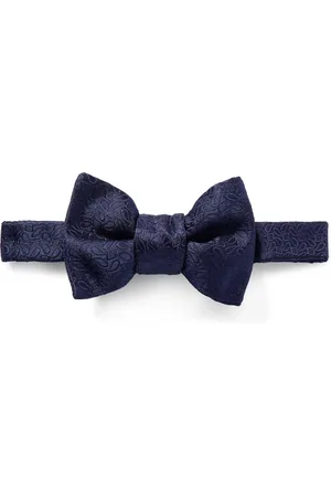Charvet Pre-Tied Paisley-Jacquard Silk Bow Tie - Men