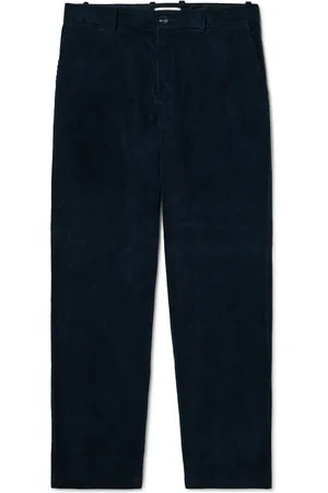 Mr P. Edward Wide-Leg Organic Cotton-Corduroy Trousers - Men - - 30