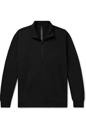 Lululemon Steady State Cotton-Blend Jersey Half-Zip Sweatshirt - Men - - L