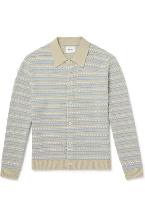 NN.07 Jackie 6636 Striped Organic Cotton Cardigan - Men - - L