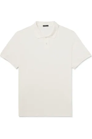 James Perse Luxe Lotus Cotton-Jersey Polo Shirt - Men - - 1