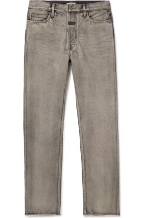 FEAR OF GOD Straight-Leg Logo-Appliqu??d Distressed Jeans - Men - - UK/US 29