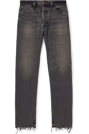FEAR OF GOD Straight-Leg Logo-Appliqu??d Distressed Jeans - Men - - UK/US 30