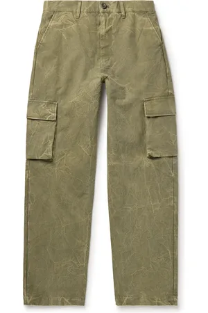 JOHN ELLIOTT Corpus Straight-Leg Garment-Dyed Cotton-Canvas Cargo Trousers - Men - - M