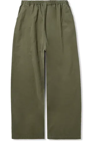 Balenciaga Wide-Leg Cotton-Twill Trousers - Men - - M