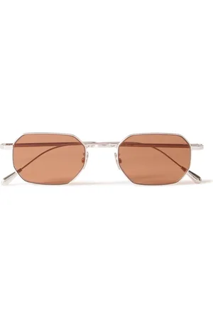 Cutler and Gross 0005 Round-Frame Rhodium Sunglasses - Men