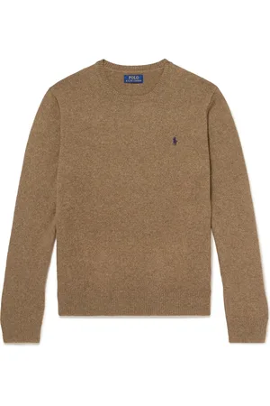Ralph Lauren Logo-Embroidered Wool and Cotton-Blend Sweater - Men - - L