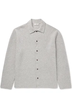 The Row Barkley Waffle-Knit Wool and Cashmere-Blend Overshirt - Men - - XXL