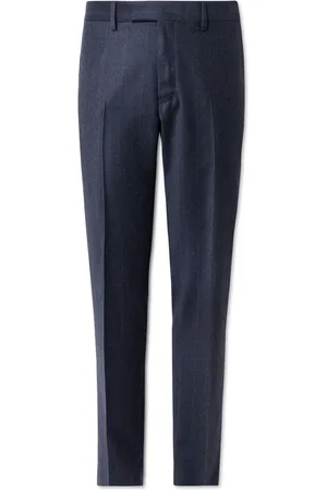Mr P. Straight-Leg Pinstriped Wool-Flannel Suit Trousers - Men - - 34