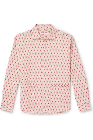 Orlebar Brown Barkley Embroidered Cotton and Linen-Blend Jacquard Shirt - Men - - M