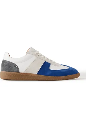 Mr P. Ansel Colour-Block Suede and Leather Sneakers - Men - - UK 7.5