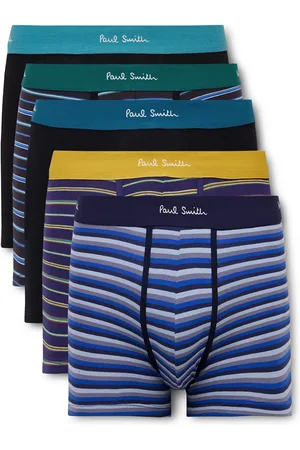 Paul Smith Five-Pack Striped Stretch Organic Cotton Boxer Briefs - Men - - XL