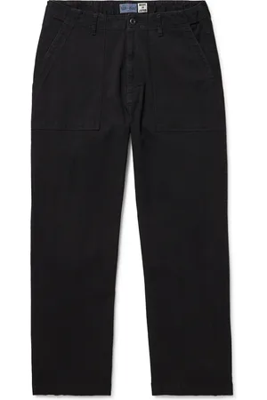 BLUE BLUE JAPAN Straight-Leg TENCEL??? Lyocell-Blend Twill Trousers - Men - - XL