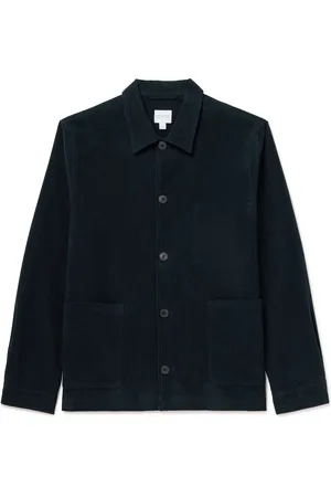 Sunspel Cotton-Blend Moleskin Shirt Jacket - Men - - S