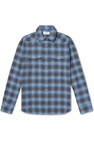 Mr P. Checked Cotton-Flannel Shirt - Men - - XL