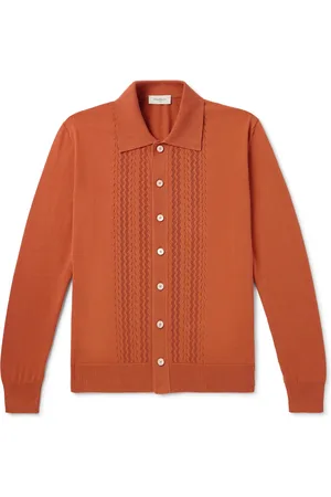 PIACENZA 1733 Pointelle-Knit Cotton Shirt - Men - - IT 52