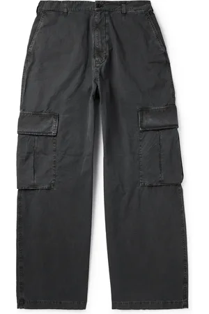 Acne Studios Wide-Leg Logo-Embroidered Cotton-Ripstop Cargo Trousers - Men - - IT 48