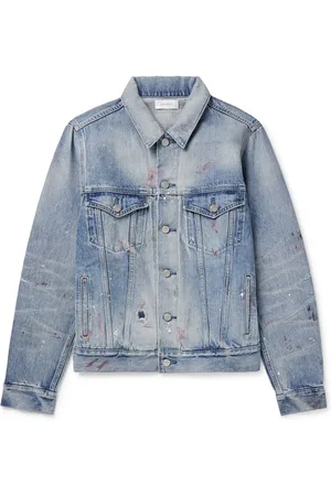 JOHN ELLIOTT Thumper Type III Distressed Paint-Splattered Selvedge Denim Trucker Jacket - Men - - XXL