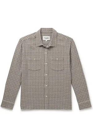 Corridor Checked Cotton-Tweed Shirt - Men - - M