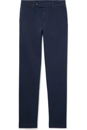 MASSIMO ALBA Winch2 Slim-Fit Cotton-Blend Twill Trousers - Men - - IT 56