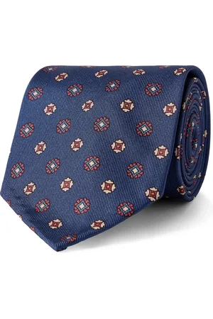 Rubinacci 7.5cm Printed Silk-Twill Tie - Men