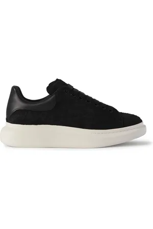 Alexander McQueen Exaggerated-Sole Leather-Trimmed Suede Sneakers - Men - - EU 43