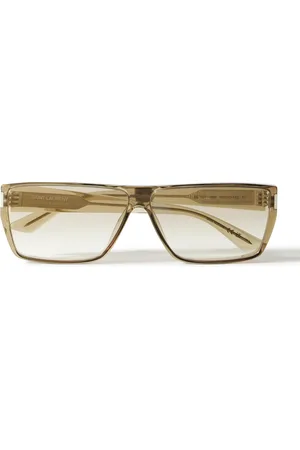 Saint Laurent Rectangular-Frame Acetate Sunglasses - Men