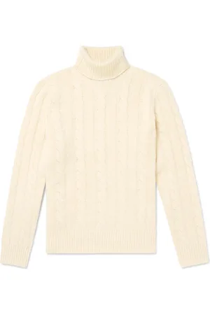Ralph Lauren Cable-Knit Wool and Cashmere-Blend Rollneck Sweater - Men - - S