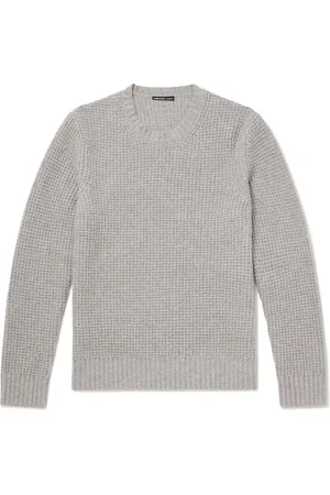 James Perse Waffle-Knit Recycled-Cashmere Sweater - Men - - 5
