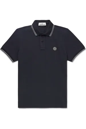 Stone Island Logo-Appliqu??d Cotton-Blend Piqu?? Polo Shirt - Men - - M