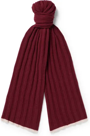Brunello Cucinelli Ribbed Cashmere Scarf - Men