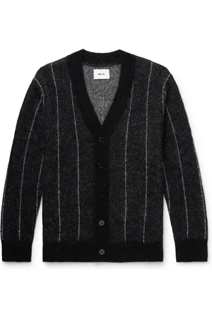 NN.07 Billy 6594 Pinstriped Brushed-Knit Cardigan - Men - - L