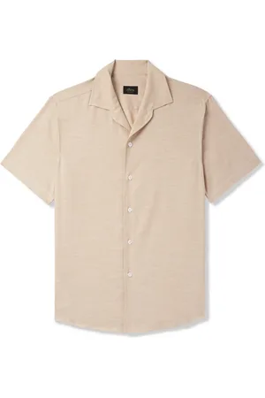 BRIONI Camp-Collar Cotton Shirt - Men - - L