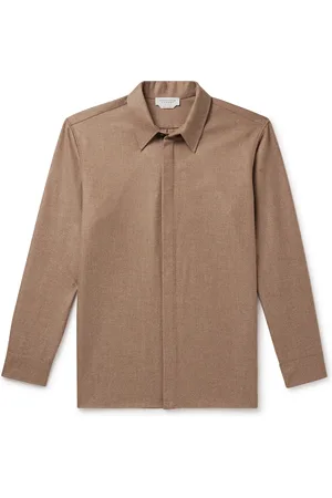 GABRIELA HEARST Nicolas Wool and Cashmere-Blend Shirt - Men - - EU 39