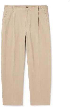 Frame Straight-Leg Pleated Cotton-Corduroy Trousers - Men - - UK/US 33