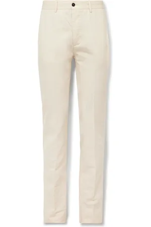 MASSIMO ALBA Mauko Slim-Fit Straight-Leg Cotton and Linen-Blend Twill Suit Trousers - Men - - IT 54