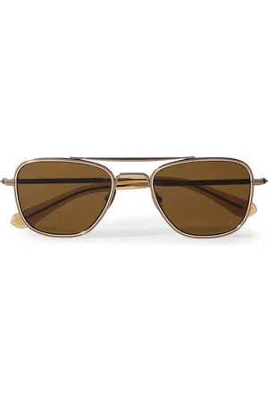 Mr. Leight Navigator S Aviator-Style Metal Sunglasses - Men