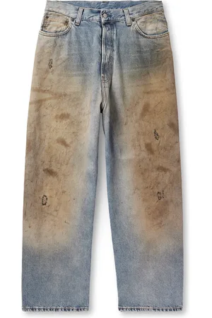 Acne Studios Straight-Leg Distressed Jeans - Men - - IT 48