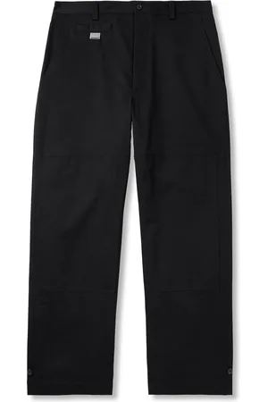 Dolce & Gabbana Straight-Leg Logo-Appliqu??d Paneled Cotton-Blend Gabardine Trousers - Men - - IT 50