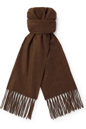 Loro Piana Striped Fringed Wool and Cashmere-Blend Twill Scarf - Men